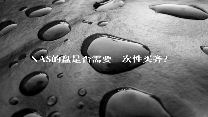 NAS的盘是否需要一次性买齐?